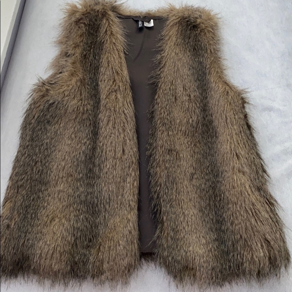 Faux fur vest